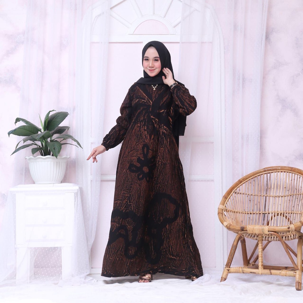 GAMIS RAYON PREMIUM| HOMEY DRESS CANDI MEKAR Twil | GAMIS TWILL ORI|GAMIS RAYON