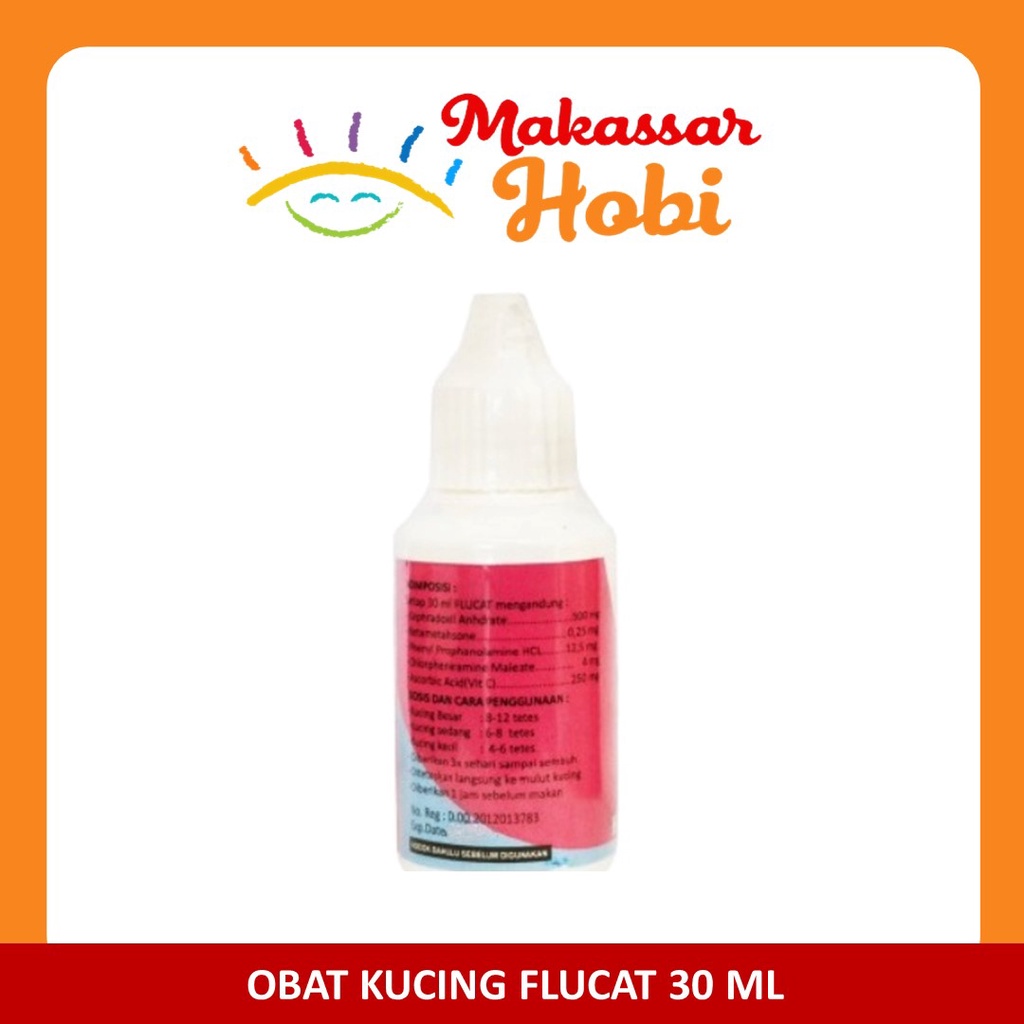 FLUCAT Obat Flu Pilek Batuk Kucing Flu Cat Otsuda Japan 30ml