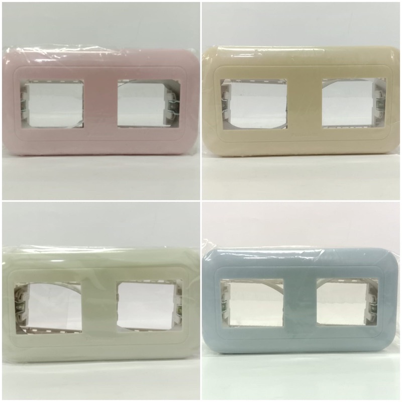 PANASONIC FRAME SAKLAR 2 GANG WEJ 78049 WARNA