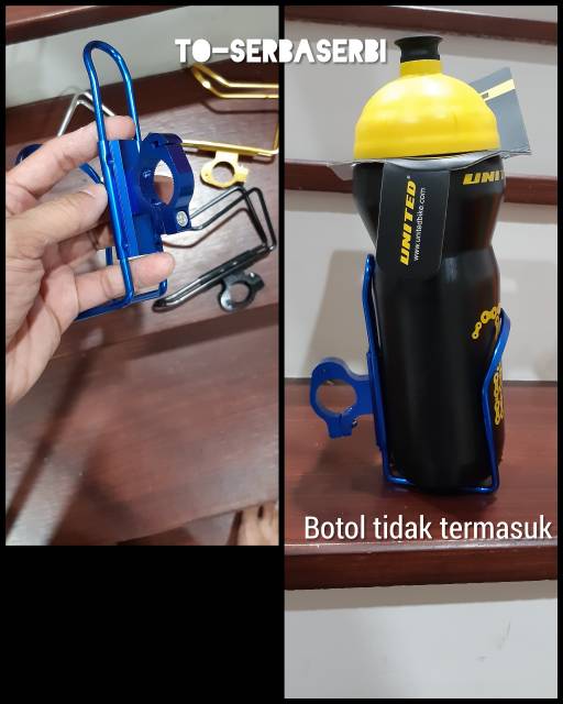 Rak holder botol stir sepeda mtb lipat tempat botol bracket grip motor