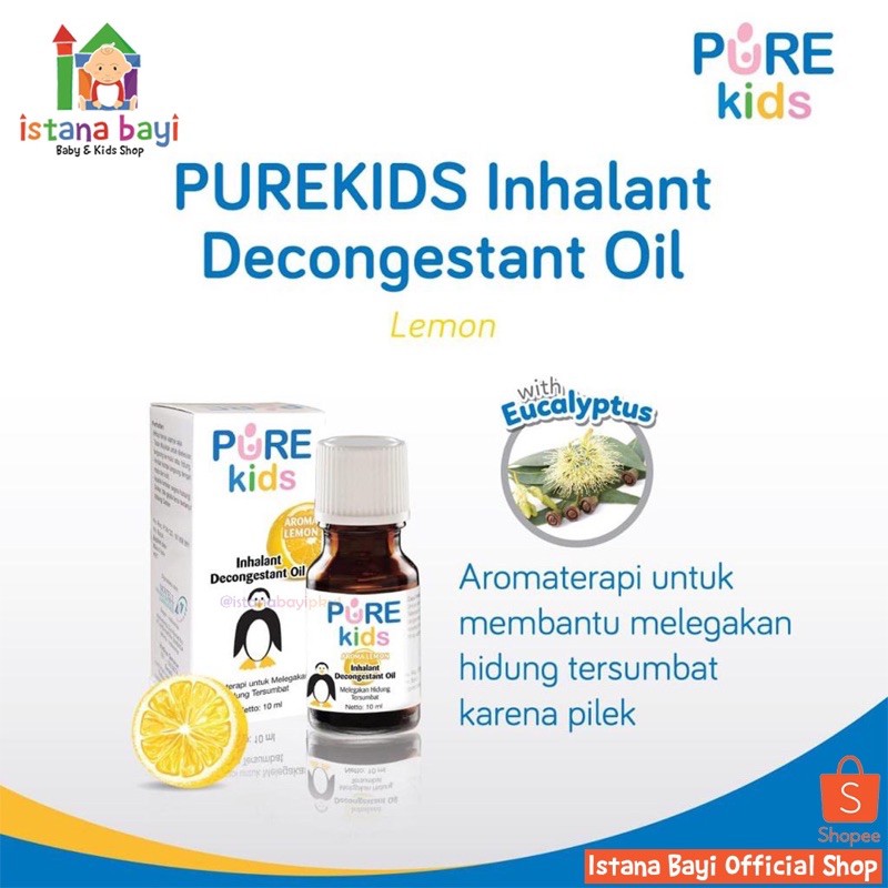 Pure kids Inhalant Original 10 ml - Inhalant anak/Obat flu anak