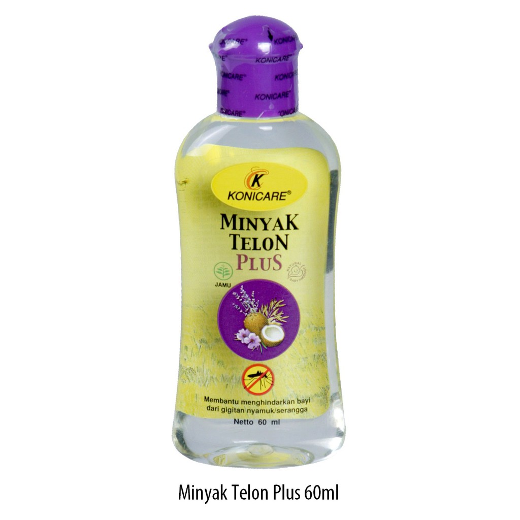 Konicare Minyak Telon Plus Anti Nyamuk Tutup Ungu Lavender 60ML