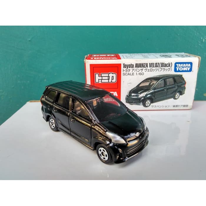 Tomica reguler Avanza Veloz hitam Diecast miniatur mobil takara tomy cocok untuk hadiah/souvenir