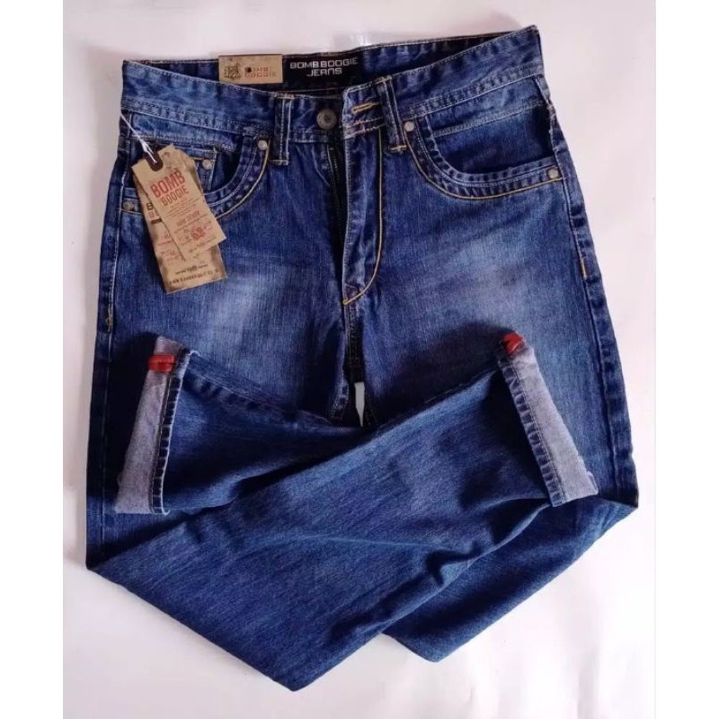 DJ  //CELANA BOMBOGIE JEANS ORIGINAL BAHAN / CELANA PANJANG PRIA / BAYAR DTEMPAT