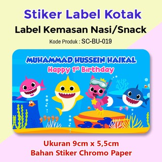  Stiker  Label Ulang  Tahun  Anak Sticker Nasi Bento Souvenir 