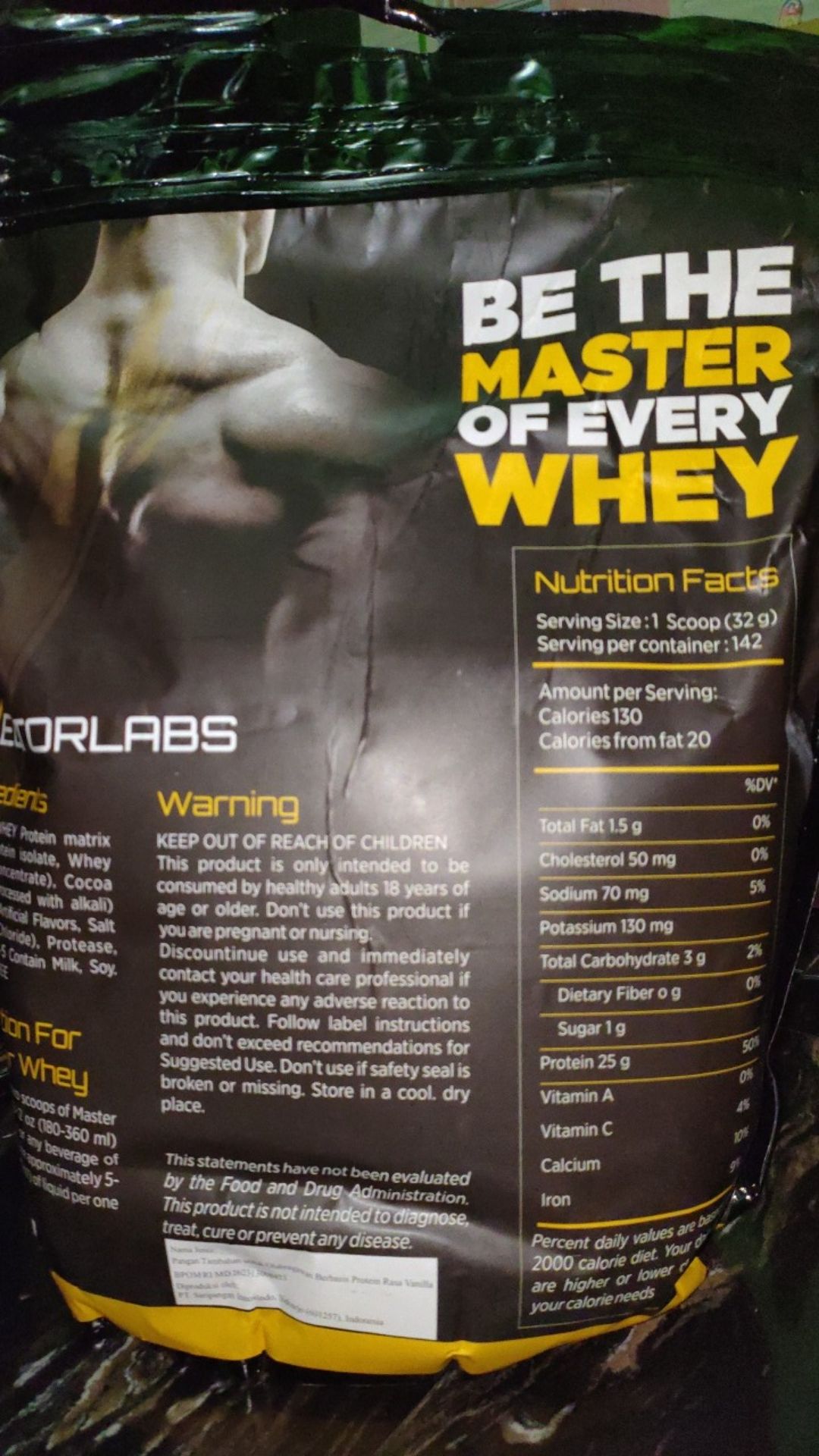Vectorlabs Master Whey 11 Lbs Whey Protein BPOM Vector Labs Masterwhey
