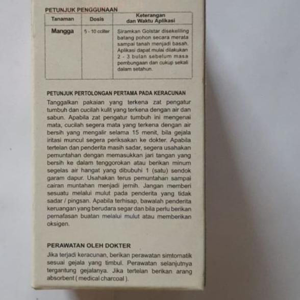 ♂ GOLSTAR 250SC 80ML ZPT Pupuk Perangsang Pertumbuhan Buah ☃