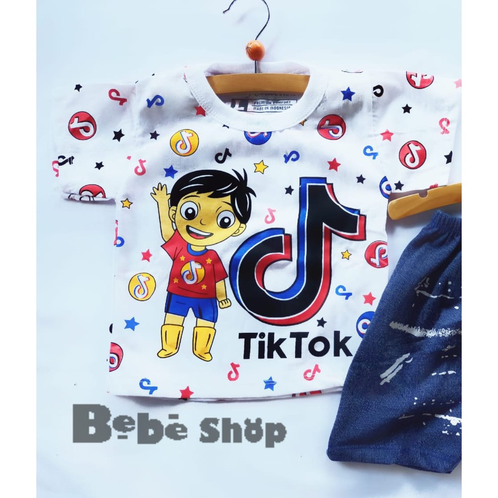 Setelan Baju Anak Bayi Tiktok Usia 0 Sampai 2 Tahun