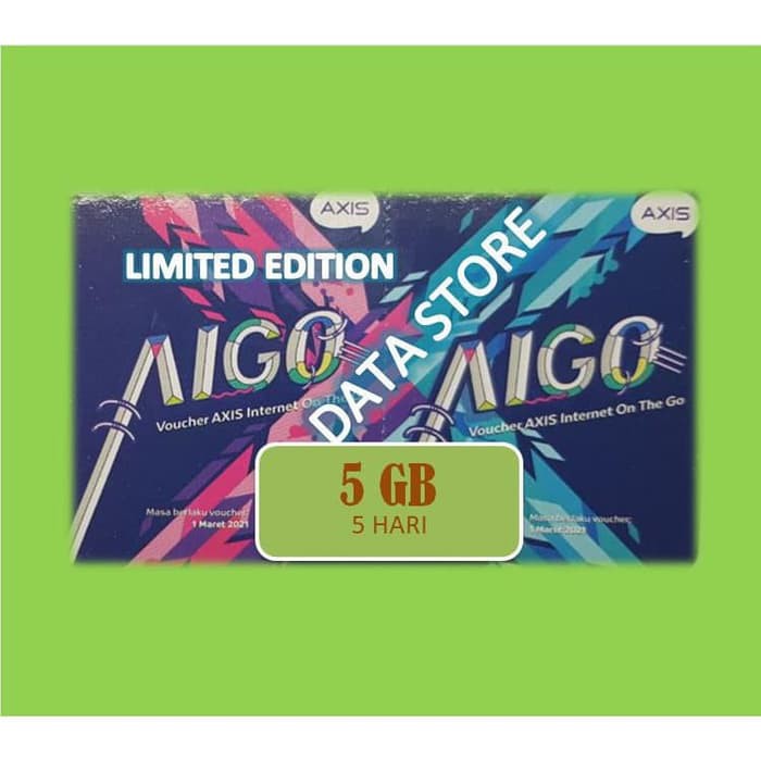 Voucher Axis Mini AIGO 5 GB 5 Hari 24 JAM Limited | Shopee