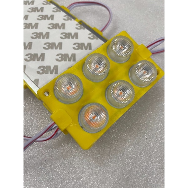 20Pcs LED Modul 3030 2x3 Mata 3 Watt Tipe 7540 24V Kuning