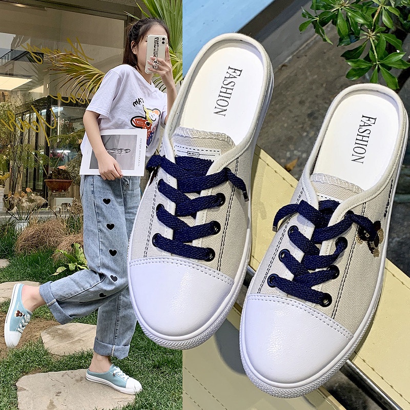 qq-9063,  sepatu wanita import fashion sepatupopular sepatu cantik sepatucanvas 0111-white