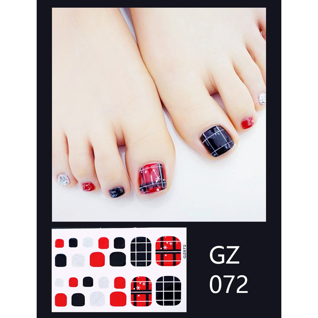 Gz066-081 Stiker Kuku Palsu 3D Bahan Akrilik Untuk Nail Art