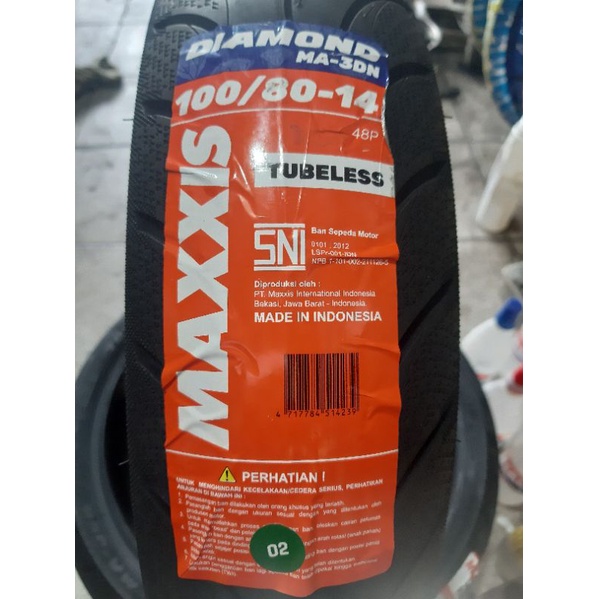 Maxxis Diamond 100/80-14 Tubeless
