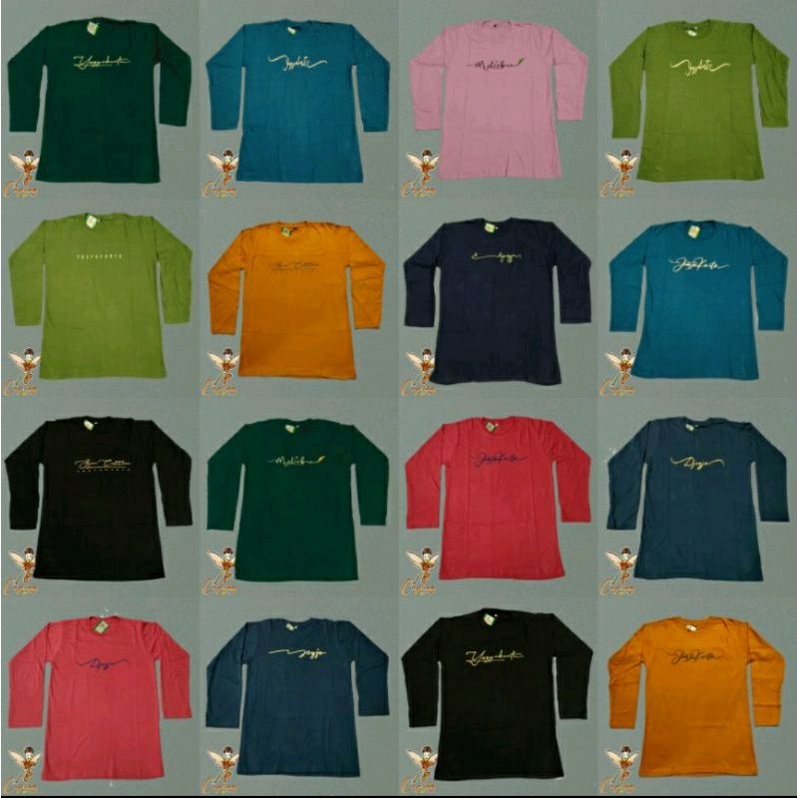 kaos jogja murah kaosjogja lengan panjang kaos oblong katun