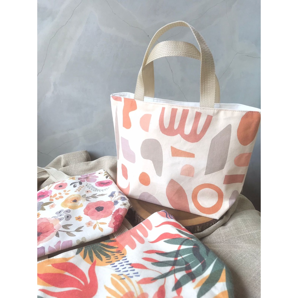 Mini totebag belacu custom fullcolor print (Minimal order 10 pcs)