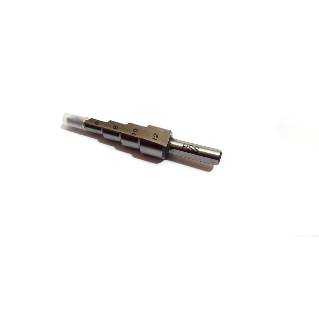 Mata Bor Besi Kayu Pagoda / Step Steel Cone Drill Bits HSS 4-12 Mm