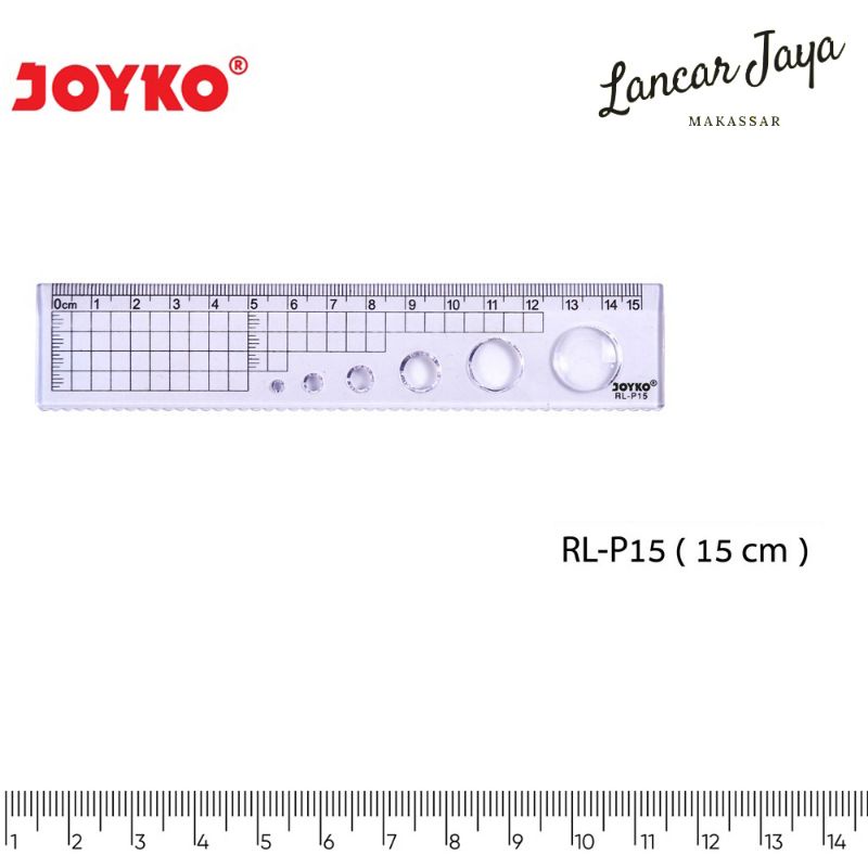 

Mistar Joyko Ruler Penggaris 15 cm RL-P15