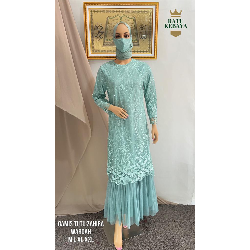 Gamis Wanita Dress Tutu Zahira Pesta Muslim