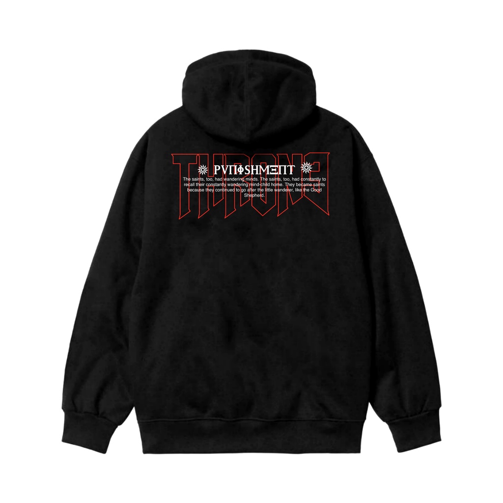 Sweater Hoodie Punishment Throne Black