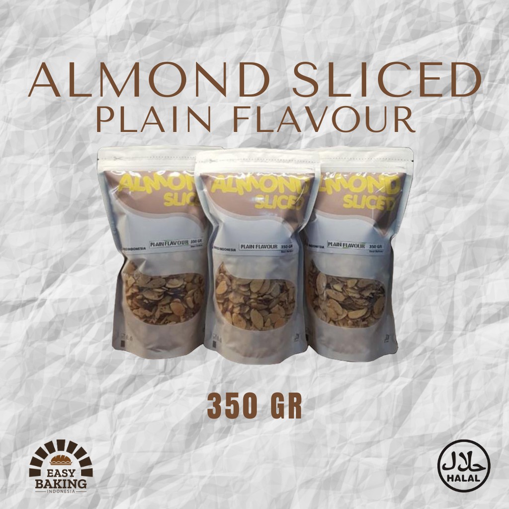 

Kacang Almond Iris Sliced Almond merk Blue Diamond Plain Flavour 350 gram