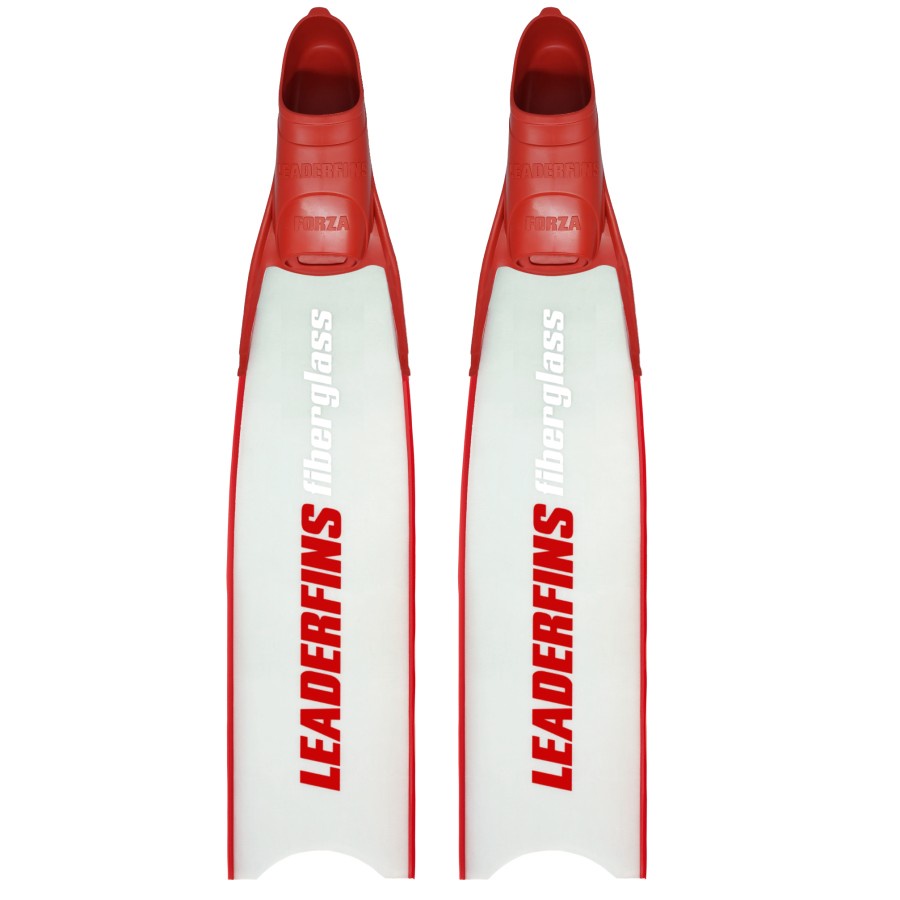 Long fin Freediving Leaderfins Epoxy Ice Fiberglass Forza Footpocket