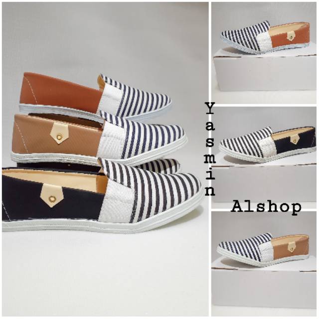 Promo Flatshoes Wakai Monokrom