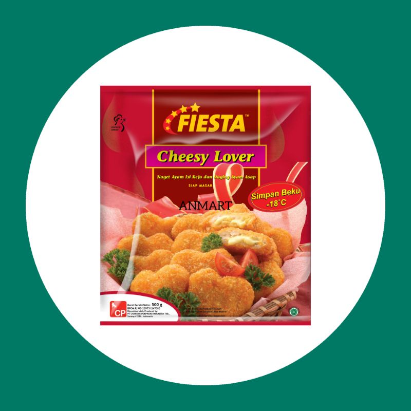 

ANMART | 500gr Cheesy Lover Fiesta | Frozen Food | Sayur Online