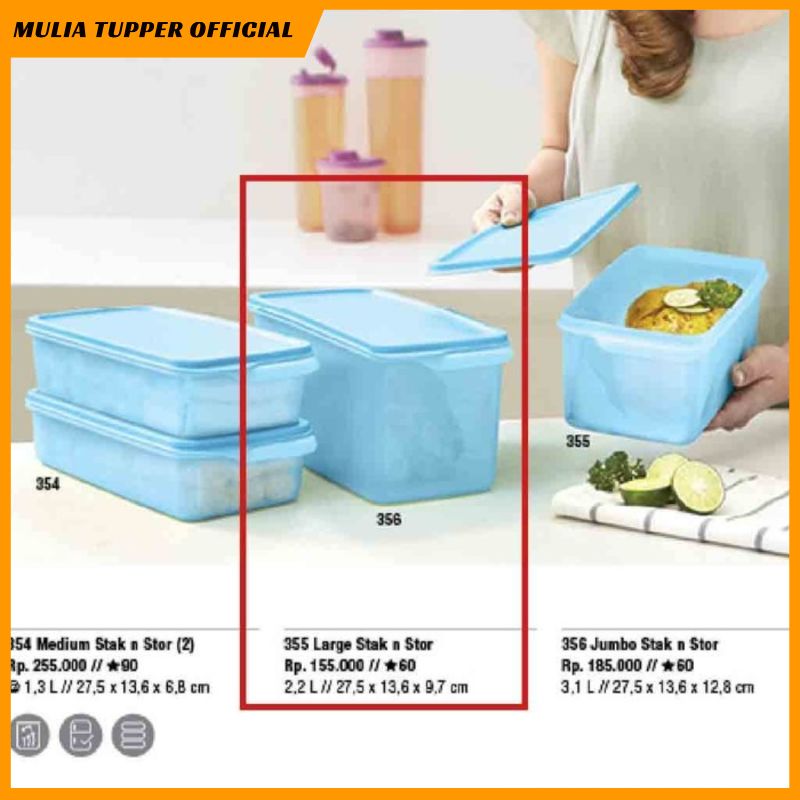 Baru Tupperware Large Stak N Stor