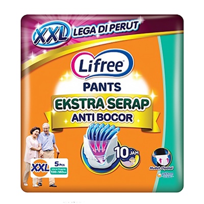 LIFREE POPOK CELANA EXTRA SERAP XXL5 / POPOK DEWASA