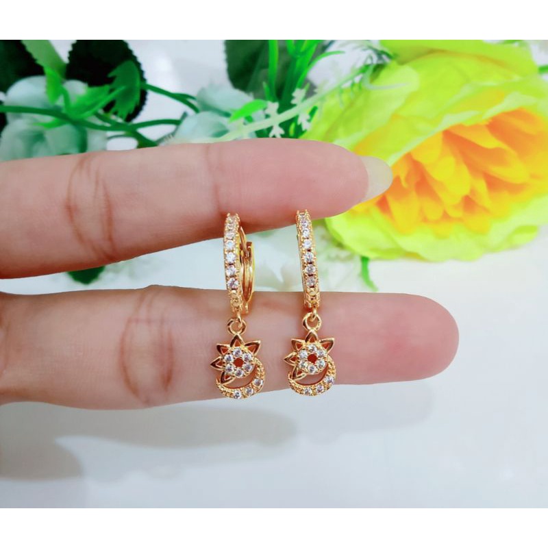 ANTING JEPIT FULL PERMATA DENGAN LIONTIN 003Q