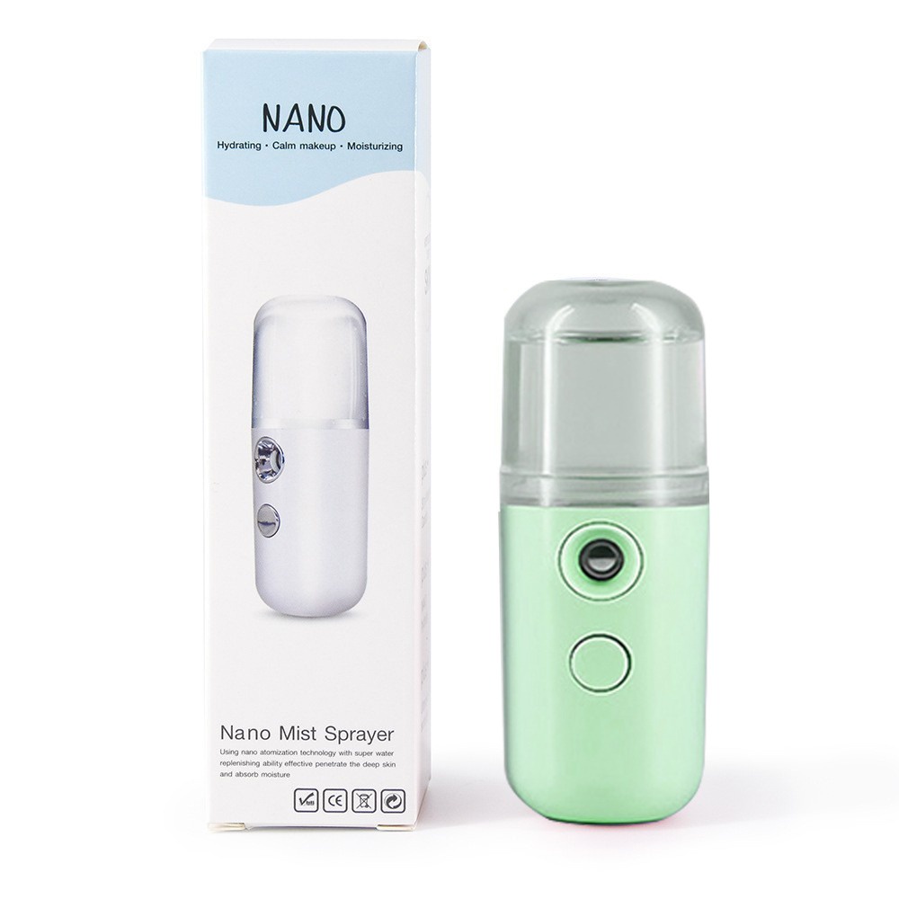 Nano Spray Mini Portable Pelembab Muka Nano Sprayer Alat Nano Spray Mist Sprayer Kecantikan Muka Portabel