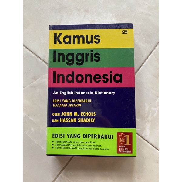 Jual KAMUS ORIGINAL JOHN M.ECHOLS INGGRIS - INDONESIA HASSAN SHADILY ...