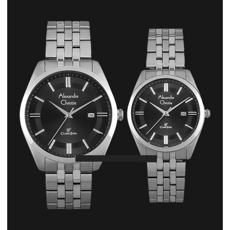 Alexandre Christie 8595 AC 8595 BSSBA Silver Black Harga Satuan