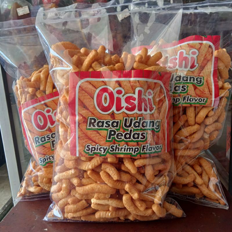 

Oishi Udang Pedas 225gr Original/ Snack Branded Repack Murah