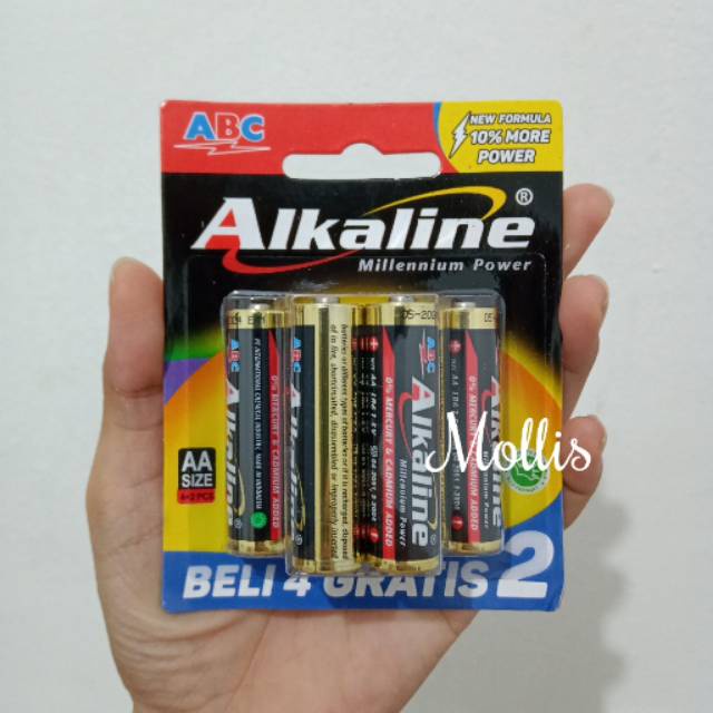 Baterai/Battery/Batere ABC Alkaline AA isi 6 pcs - MS