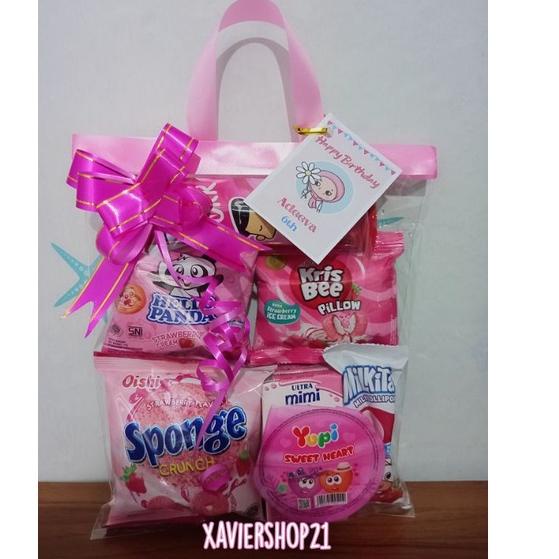 

TrxHh6H1--PAKET SNACK ULTAH TEMA PINK (FREE CARD)