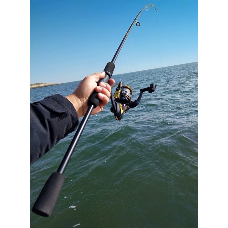 HAIYI FISHING Joran Pancing Set Carbon Baitcasting Fishing Rod Metal Reel Max Drag 8kg Material Berkualitas Ultralight  Fiber Solid 1.65m 1.8 m Joran Pancing 1 Sekotak Kail Ikan Drag 10Kilo Kaku Fiber Solid Kuat  Baitcasting Reel Pancing Casting Gulungan