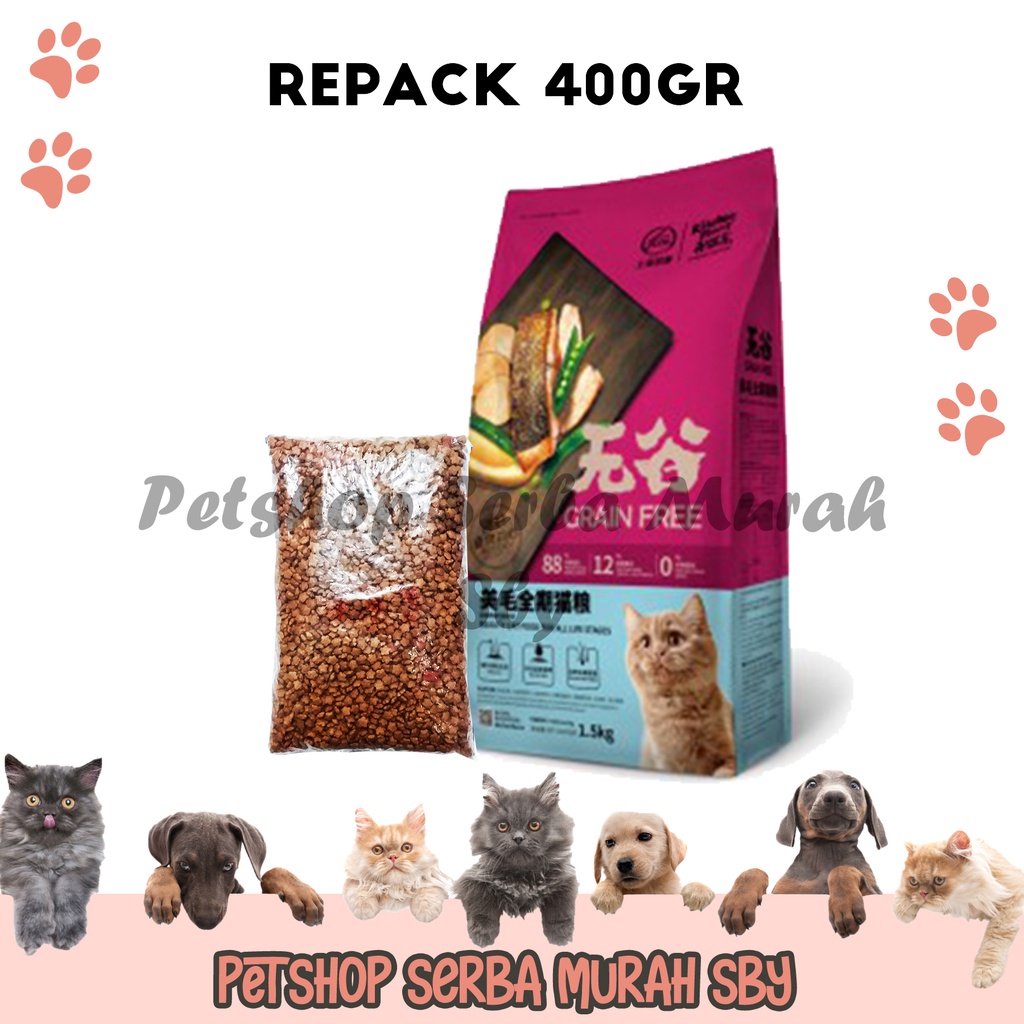 Kitchen Flavor Beauty Repack 400gr - Makanan Kering Perawatan Bulu &amp; Kulit Kucing