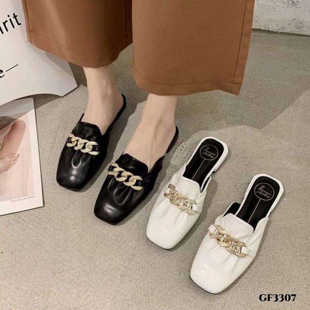 PRF Restock Mules Slip On Wanita With Zhibo GF3307