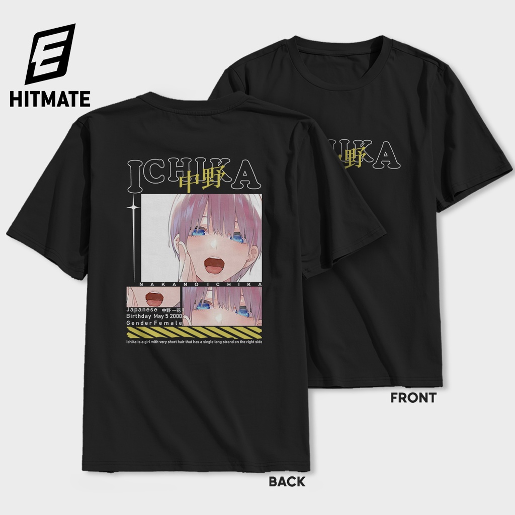 KAOS ANIME ICHIKA NAKONO Quintessential Quintuplets GOTOUBUN NO HANAYOME BAJU ANIME MANGA - HITMATE