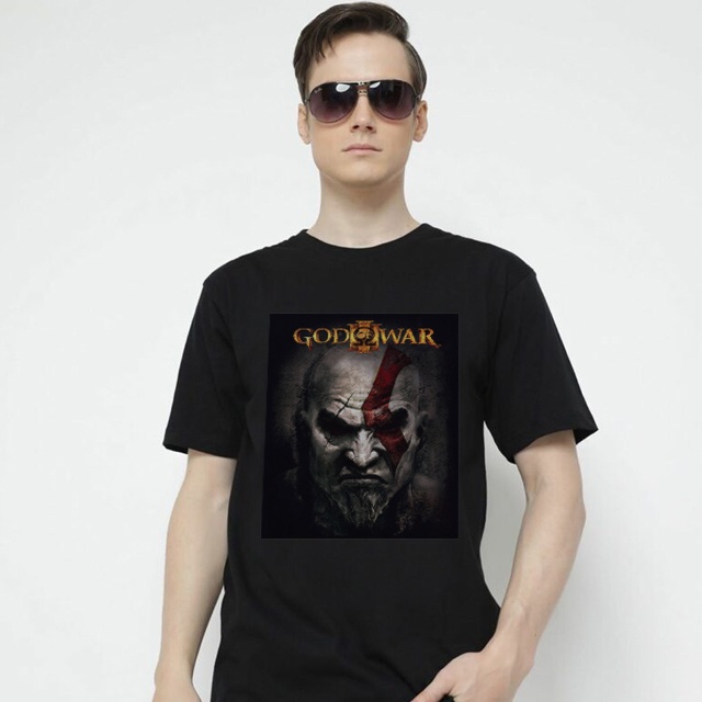 Kaos God of War Tshirt Casual Unisex T-SHIRT Bahan Katun