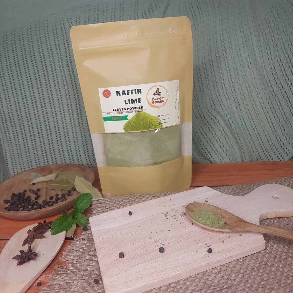 

Daun JERUK PURUT bubuk PACK 50gr KAFFIR LIME Powder DEPOT BUMBU