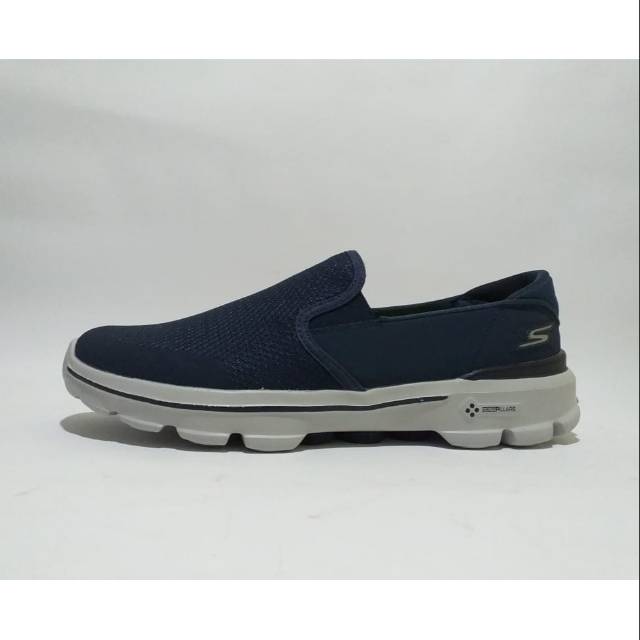 SEPATU SKECHERS  GO WALK 3 CHARGE SIZE 43 NAVY SLIP ON ORIGINAL 100% BNIB