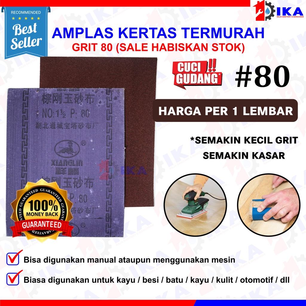 Amplas Besi no 1, 1 1/2 , 2 1/2 Merk PRO / XIANGLIN TERMURAH