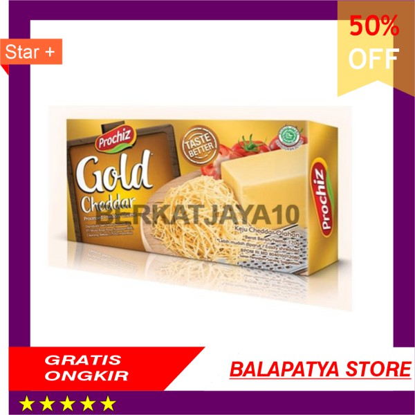 

BEST SELLER !!! Prochiz Gold Cheddar Cheese Keju kemasan kecil 170 gram