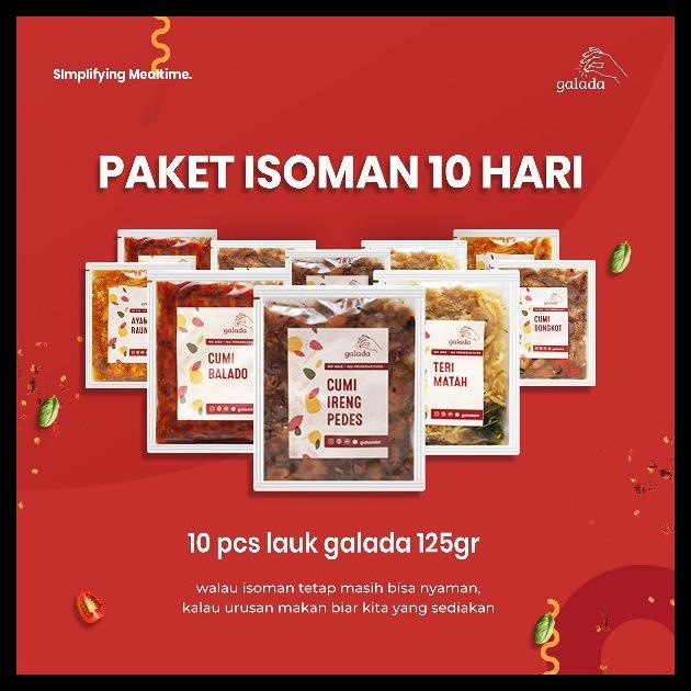 

[READY STOCK] PAKET ISOMAN 10 HARI - MAKANAN CEPAT SAJI GALADA