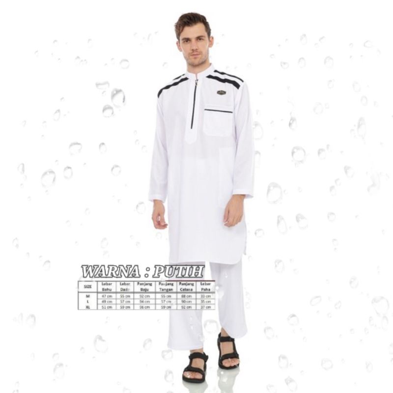 Baju Setelan Koko Pria Dewasa AZWAN ,Baju Gamis Pria/ baju koko