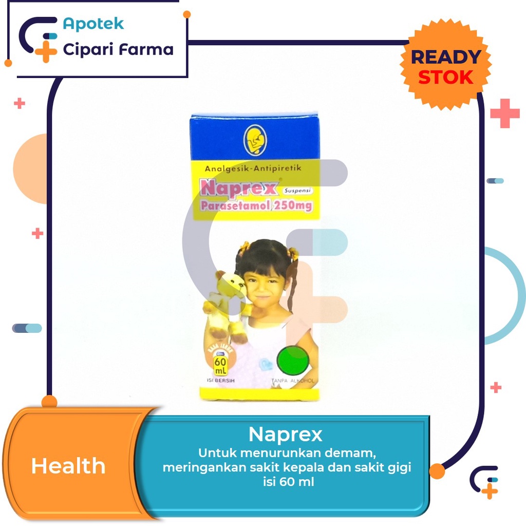 Jual Naprex Sirup Obat Paracetamol Pereda Sakit Kepala Demam Sakit
