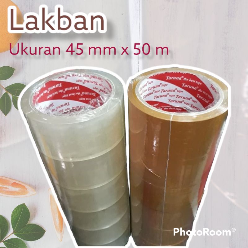 Lakban Besar Merk Taruna Ukuran 45 mm x 50 m Harga Grosir Kualitas Terjamin