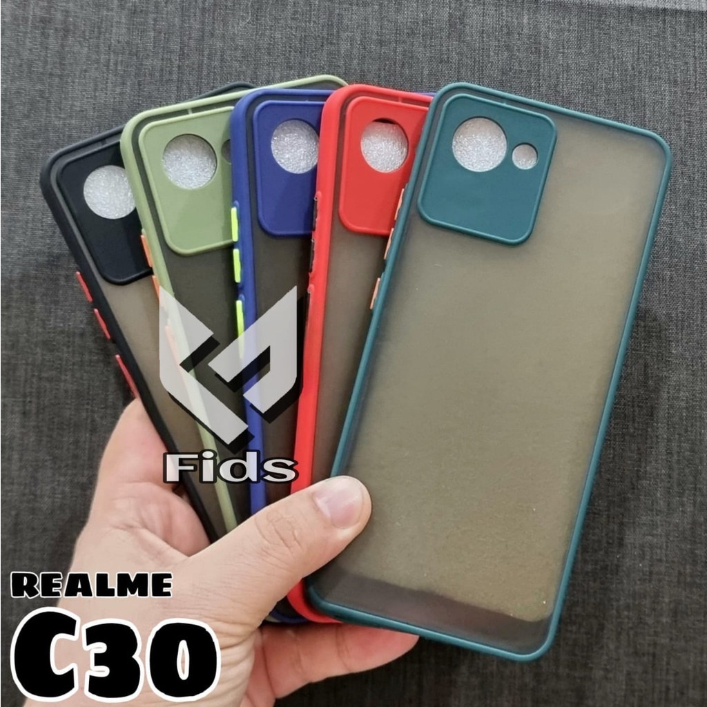 [PROMO PAKET 4IN1] For REALME C30 2022 Case AERO Free Ceramic Anti SPY Protect Layar &amp; Tempered Glass Camera &amp; Skin Carbon Anti Gores Anti Jamur Handphone